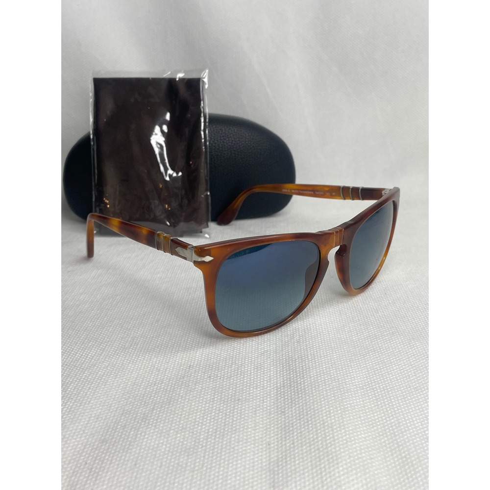 Persol Terra di Siena Polarized Sunglasses Handmade Italy Brown Cream 54[]20-145